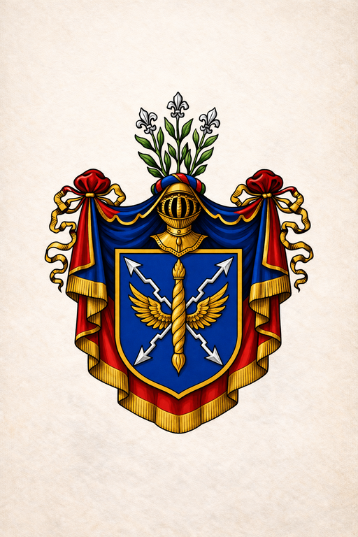 Coat of arms on parchment background